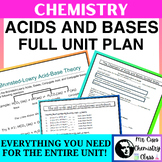 Chemistry Acids and Bases Unit Plan (PowerPoint, Guided No