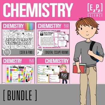 Preview of Chemistry Activity Bundle | Science Practice Activities and Review Games