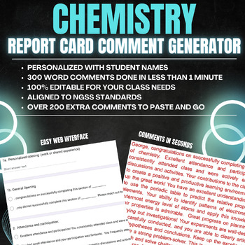 Preview of Chemistry - Automatic Report Card Generator