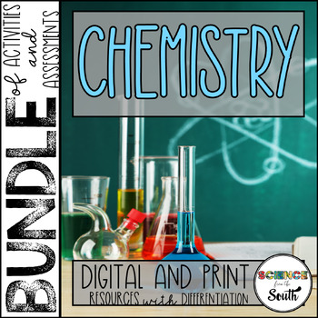 Preview of Chemistry Curriculum Bundle of Activities and Assessment in Print and Digital