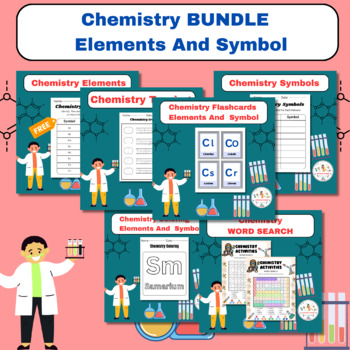 Preview of Activities BUNDLE Elements And Symbol Worksheets / Chemistry /Periodic Table