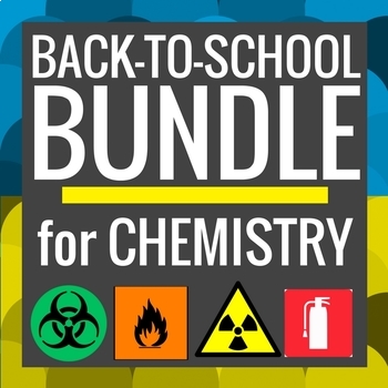 Preview of Chemistry: Back to School BUNDLE [Powerpoints, activities, posters, Bell Work]