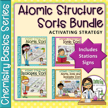Preview of Chemistry Basics Series Atomic Structure Sorts BUNDLE with Digital Option