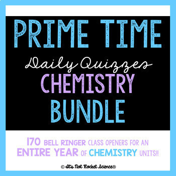 Preview of Chemistry Bell Ringers or Exit Slips - FULL YEAR BUNDLE