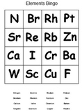Chemistry Bingo Games