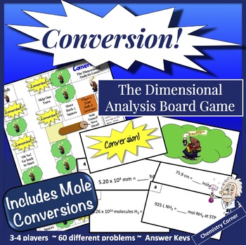 Preview of Chemistry Board Game-Conversion! The Dimensional Analysis Board Game