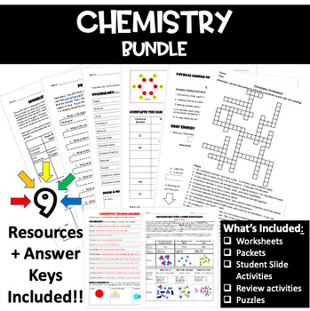 Preview of Chemistry Bundle!