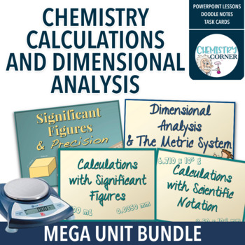 Preview of Chemistry Calculations, Dimensional Analysis & Measurement: MEGA UNIT BUNDLE