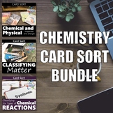 Chemistry Card Sort BUNDLE | Fun Chemistry Activity | Work
