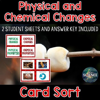 Preview of Physical and Chemical Changes and Properties Card Sort