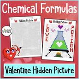 Chemistry Valentine's Day Color By Number Chemical Formulas