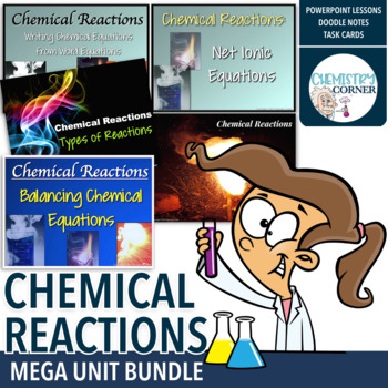 Preview of Chemistry- Chemical Reactions Mega Unit Bundle
