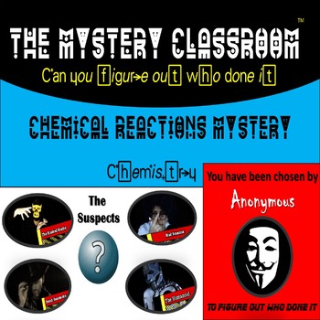 Preview of Chemistry: Chemical Reactions Mystery |  Mystery Classroom (Distance Learning)