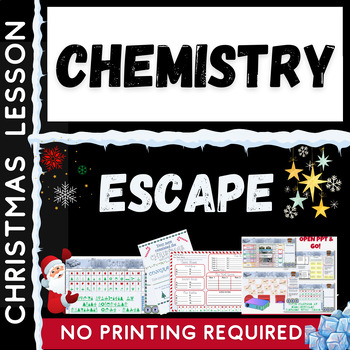 Preview of Chemistry Christmas Quiz Escape Room