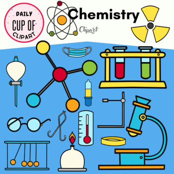 Chemistry Clipart by Daily cup of Clip arts | TPT
