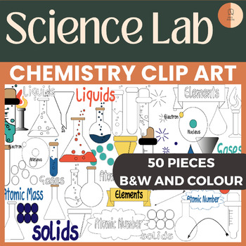 Preview of Chemistry Clipart - Chemical Reactions and Matter