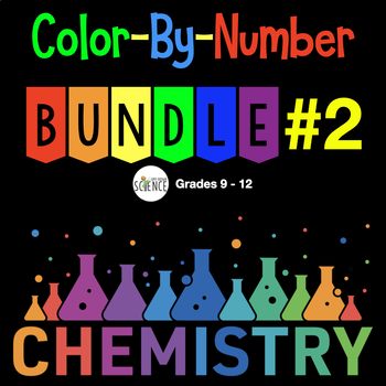 Preview of Chemistry Color By Number Bundle 2 - Matter, Atomic Structure, Density