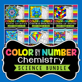 Chemistry Color By Number Bundle - Science Color By Numbers