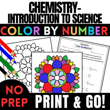 Chemistry Color By Number Introduction To Science Worksheet