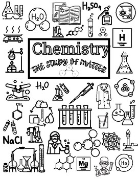 Preview of Chemistry Coloring Cover Page