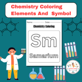 Chemistry Coloring Pages Elements And Symbol Activities Wo