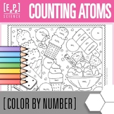 Counting Atoms- Chemistry Color by Number Ice Cream- No Pr