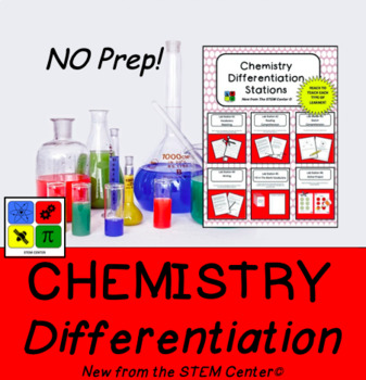 Preview of Chemistry Differentiation Stations - Distance Learning Friendly
