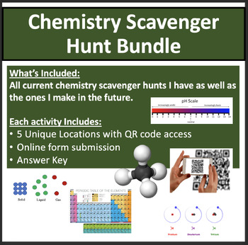 Preview of Chemistry – Digital Scavenger Hunt Activity Bundle