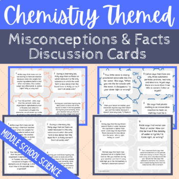 Preview of Chemistry Discussion Activity NGSS Physical Science