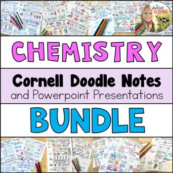 Preview of Chemistry Doodle Notes | Middle School Science | Cornell Notes