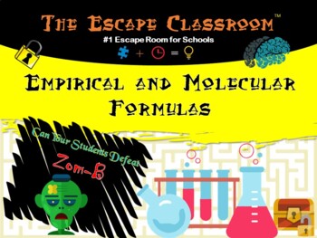 Preview of Chemistry: Empirical & Molecular Formulas Escape Room | The Escape Classroom