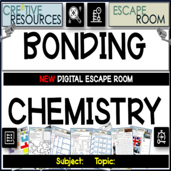 Preview of Chemistry Escape Room - Bonding