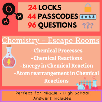 Preview of Chemistry - Escape Room Bundle