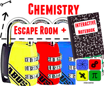 Preview of Chemistry Escape Room & Chemistry Interactive Notebook