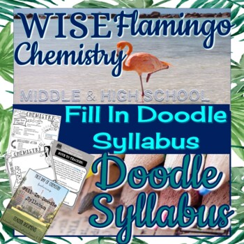 Preview of Chemistry Fill In Doodle Syllabus 2 Styles DIGITAL and PRINT