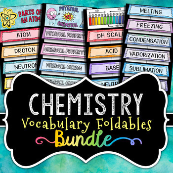 Preview of Chemistry Foldables Bundle | Atoms, States of Matter, Physical Chemical Changes