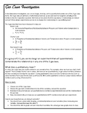 Chemistry - Gas Law student inquiry investigation - design