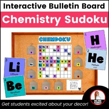 Preview of Chemistry Interactive Bulletin Board - Classroom Science Decor