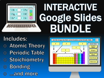 Preview of Chemistry Interactive Google Slides -- Bundle Set