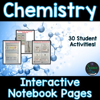 Preview of Chemistry Interactive Notebook Pages
