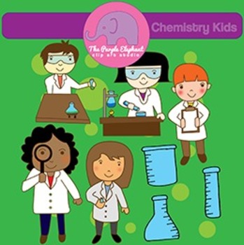 Preview of Chemistry Kids Clip Art