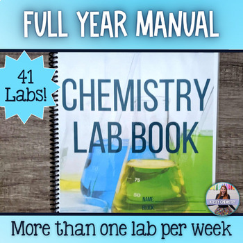 Preview of Chemistry Lab Manual Book, 41 Labs, High School Lab Activities, Full Year