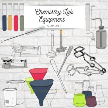 Chemistry Lab Equipment Clip Art by No 2 Lead Pencil | TPT