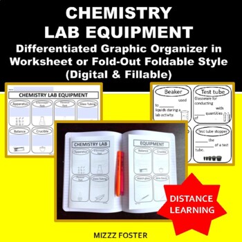 Science Lab Equipment Foldable Worksheets Teaching Resources Tpt