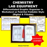 Chemistry Lab Equipment Guided Notes Worksheet or Foldable