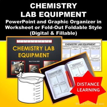 Preview of Chemistry Lab Equipment PowerPoint & Graphic Organizer Notes