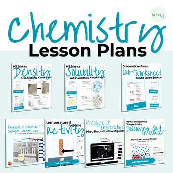 Preview of Chemistry Lesson Bundle - 6th grade Science