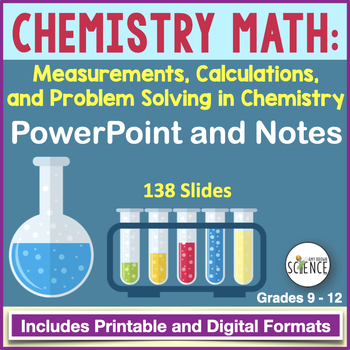 Preview of Chemistry Math PowerPoint - Measurements, Calculations, and Problem Solving