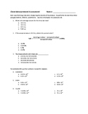 Chemistry Measurement Assessment