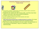 Chemistry Measurements Study Guide with Practice Worksheet